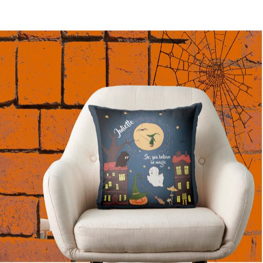 かわいいハロウィーンの水パーソナライズされた色 クッション