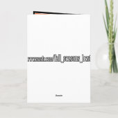 かわいいハロウィーンの猫のスケルトン カード (裏面)