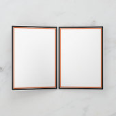 かわいいハロウィーンの猫のスケルトン カード (内部)