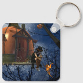 かわいいハロウィーンの生き物の出会い キーホルダー (裏面)