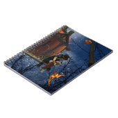 かわいいハロウィーンの生き物の出会い ノートブック (左側)