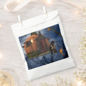 かわいいハロウィーンの生き物の出会い フェイバーバッグ (クリップ留めされた状態)