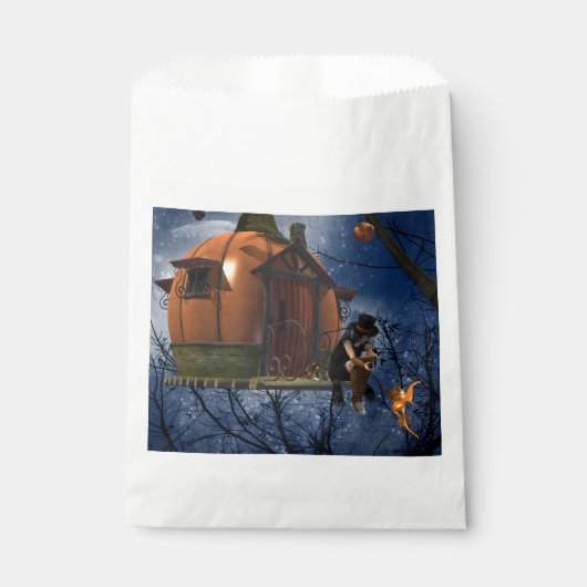 かわいいハロウィーンの生き物の出会い フェイバーバッグ (正面)