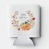 かわいいハロウィーンの紅葉 缶クーラー (裏面)