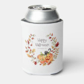 かわいいハロウィーンの紅葉 缶クーラー (缶裏面)