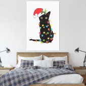 かわいいハロウィーンの衣装ウェルシュコーギーミイラ犬の恋人 キャンバスプリント (インサイチュ (寝室))