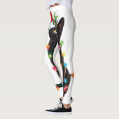 かわいいハロウィーンの衣装ウェルシュコーギーミイラ犬の恋人 レギンス (左)