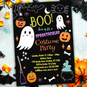 かわいいハロウィーンの衣装パーティの招待状 招待状