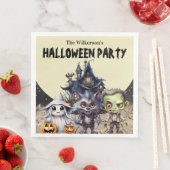 かわいいハロウィーンの衣装パーティーとハ幽霊のよく出るウス (インサイチュ)