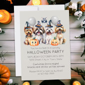 かわいいハロウィーンの衣装パーティー 招待状