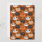 かわいいハロウィーンの誕生日パーティーの招待状 招待状 (裏面)