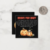 かわいいハロウィーンの赤ちゃんシャワー本ベビー挿入用 ノートカード (正面/裏面インサイチュ)