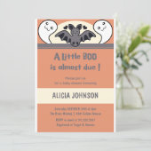 かわいいハロウィーンの赤ちゃんシャワー 招待状 (スタンド正面)