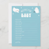 かわいいハロウィーンの願いベビーアドバイスカード 招待状 (正面)