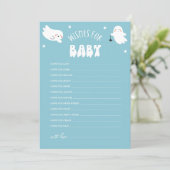 かわいいハロウィーンの願いベビーアドバイスカード 招待状 (スタンド正面)