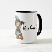 かわいいハロウィーンの魔女の子 マグカップ (正面右)