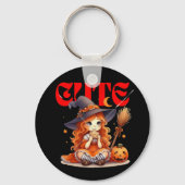 かわいいハロウィーンの魔女キーチェーン キーホルダー (裏面)