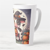 かわいいハロウィーンの魔女牛 カフェラテマグ (右アングル)