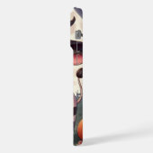 かわいいハロウィーンの魔女牛 iPhoneケース (左側面)