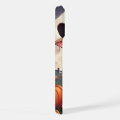 かわいいハロウィーンの魔女牛 iPhoneケース (右側面)