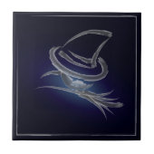 かわいいハロウィーンの魔女2 タイル (正面)