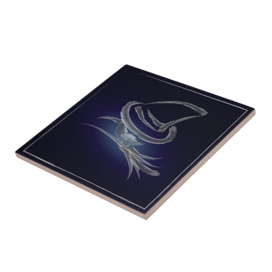 かわいいハロウィーンの魔女2 タイル (側面)