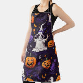 かわいいハロウィーンの魔女 エプロン (インサイチュ)