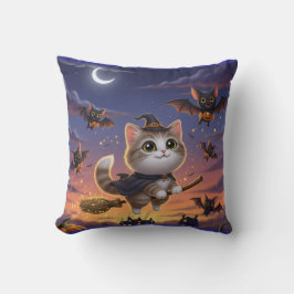 かわいいハロウィーンの魔女 クッション