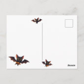 かわいいハロウィーンの魔女 ポストカード (裏面)