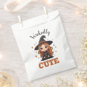 かわいいハロウィーンの魔女 | 愛し不気味い フェイバーバッグ (クリップ留めされた状態)