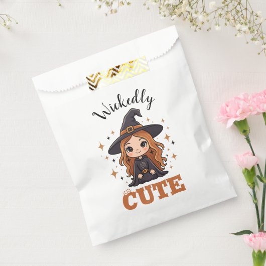 かわいいハロウィーンの魔女 | 愛し不気味い フェイバーバッグ (封をした状態)