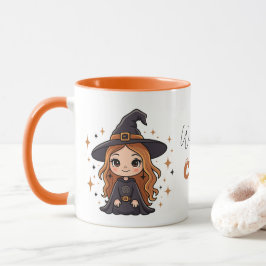 かわいいハロウィーンの魔女 | 愛し不気味い マグカップ