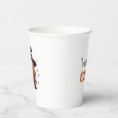 かわいいハロウィーンの魔女 | 愛し不気味い 紙コップ (右)