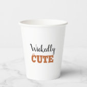 かわいいハロウィーンの魔女 | 愛し不気味い 紙コップ (正面)