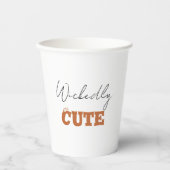 かわいいハロウィーンの魔女 | 愛し不気味い 紙コップ (正面)