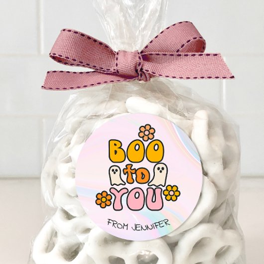 かわいいハロウィーンへブー ラウンドシール