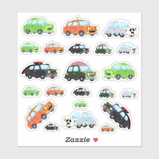かわいいハロウィーンをテーマにした車 シール (シート)