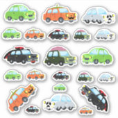 かわいいハロウィーンをテーマにした車 シール (正面)