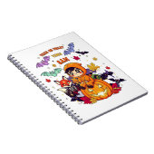 かわいいハロウィーンをトリックまたは治療 ノートブック (右側)