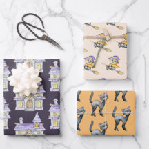 かわいいハロウィーンウィッチブラックキャットオールドハウス