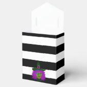 かわいいハロウィーンウィッチ黒ストライプのパーティー名 フェイバーボックス (オープン)