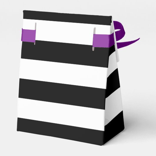 かわいいハロウィーンウィッチ黒ストライプのパーティー名 フェイバーボックス (裏面サイド)