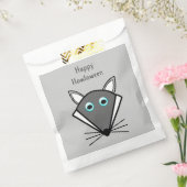 かわいいハロウィーンウルフパーソナライズされたトリックまたはトリート フェイバーバッグ (封をした状態)