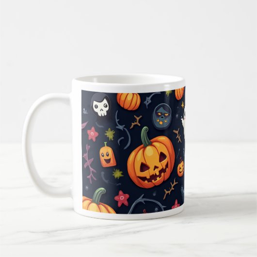 かわいいハロウィーンカップ コーヒーマグカップ (左)