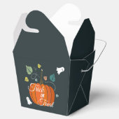 かわいいハロウィーンカボチャと幽霊のトリックまたはトリート フェイバーボックス (オープン)