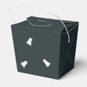 かわいいハロウィーンカボチャと幽霊のトリックまたはトリート フェイバーボックス (裏面サイド)