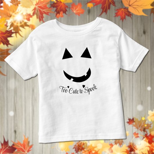 かわいいハロウィーンカボチャスマイル幼児Tシャツ トドラーTシャツ