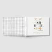 かわいいハロウィーンカボチャ小さなブーブベビーシャワー ゲストブック (全面)