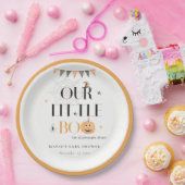 かわいいハロウィーンカボチャ小さなブーブベビーシャワー ペーパープレート (パーティー)