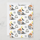 かわいいハロウィーンカボチャ小さなブーブベビーシャワー 招待状 (裏面)